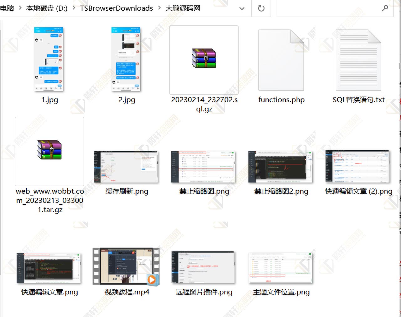 WordPress源码网整站5000条源码文章数据打包+数据库-带视频教程